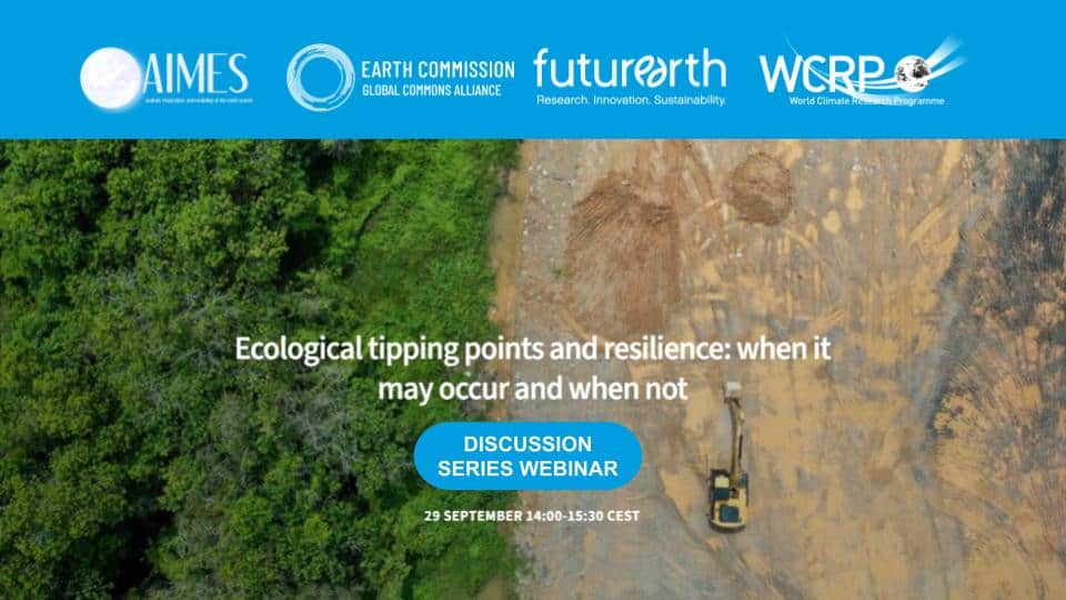 Discussion Series: Ecological tipping points and resilience – when it may occur and when not